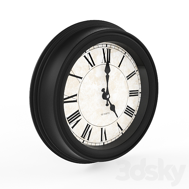 Wall clock 3DSMax File - thumbnail 3