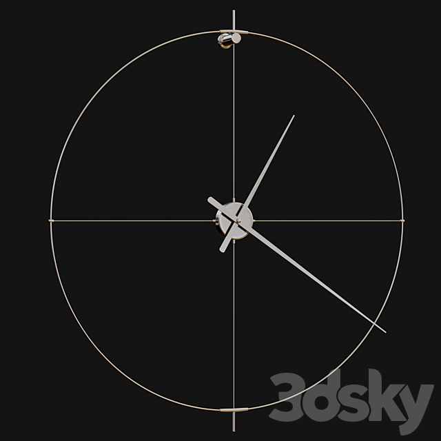 Wall Clock 3DSMax File - thumbnail 1