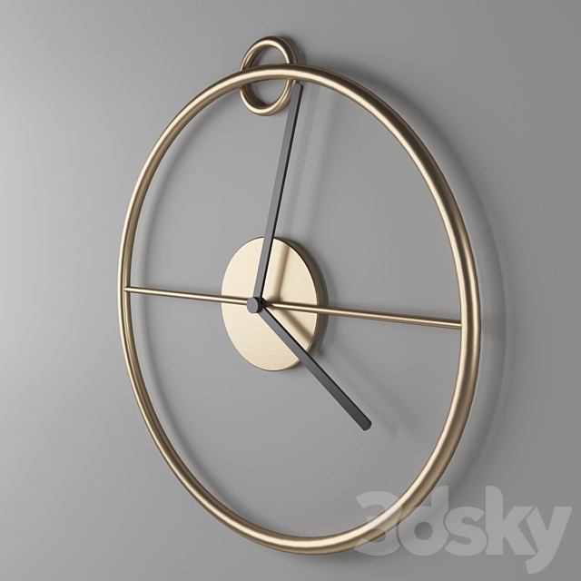 Wall Clock BLOOMINGVILLE 3DS Max Model - thumbnail 2