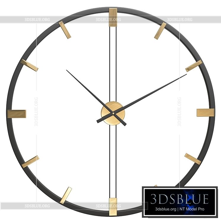 Wall Clock Felicie 3DS Max - thumbnail 3