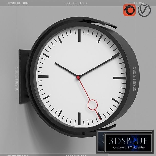 Wall clock IKEA BISSING BISSING 3DS Max - thumbnail 3