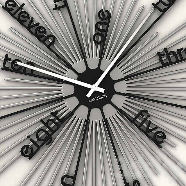 Wall clock KARLSSON 3DSMax File - thumbnail 2