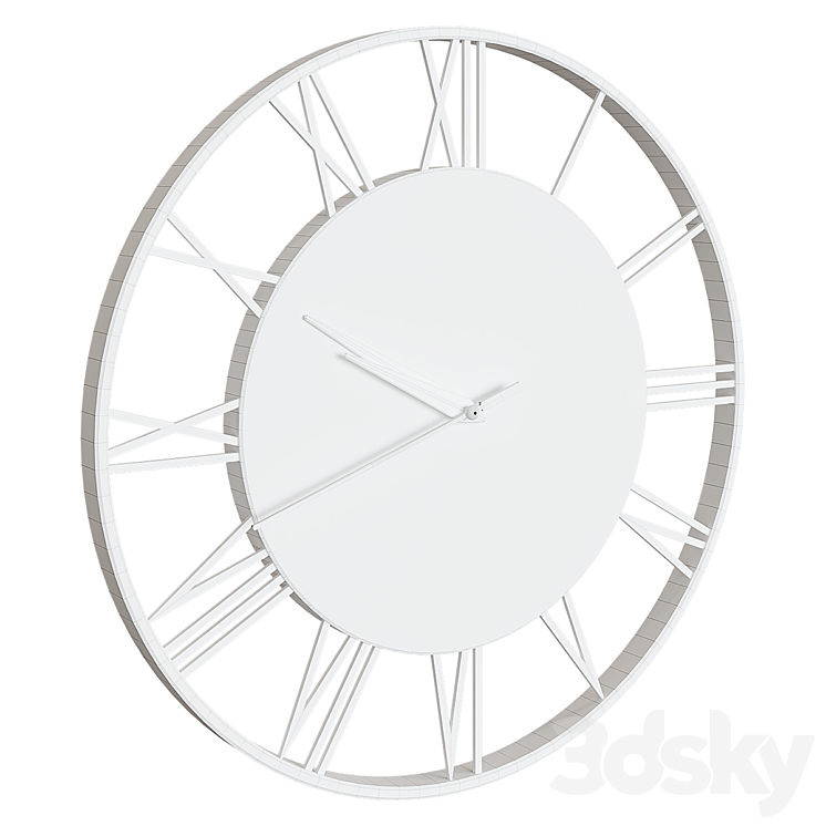 Wall Clock Manigault Clock 3DS Max Model - thumbnail 2