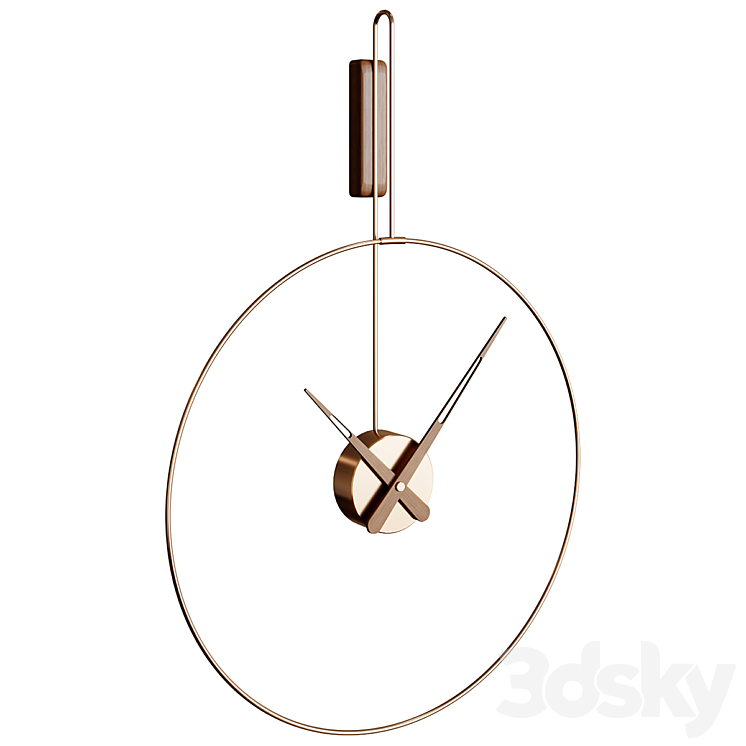 Wall Clock MICRO DARO Clock 3DS Max Model - thumbnail 1