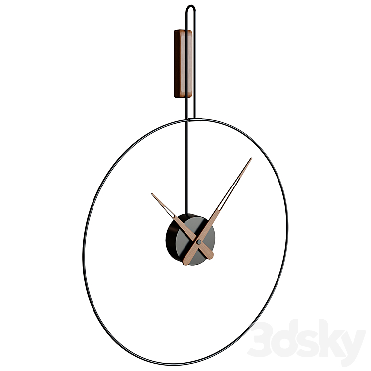 Wall Clock MICRO DARO Clock 3DS Max Model - thumbnail 2