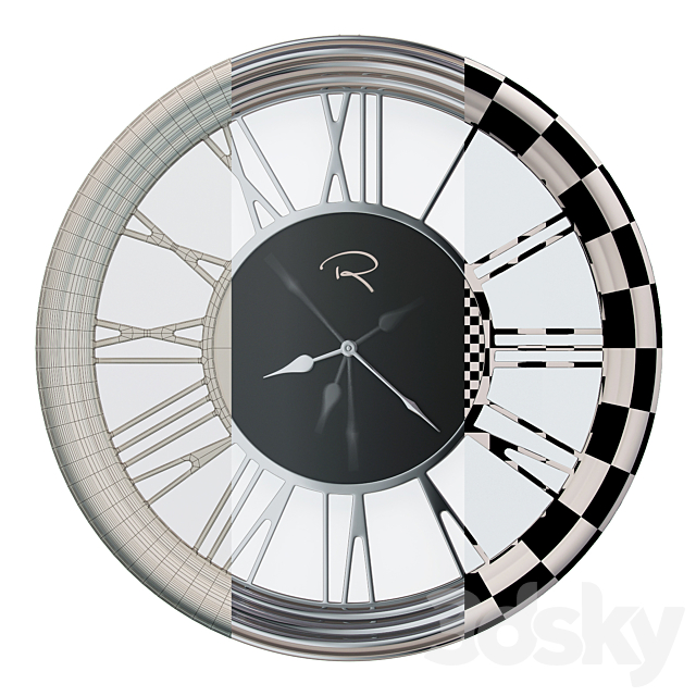 Wall clock Murphy KK-0022 Richmond Interiors 3DSMax File - thumbnail 3