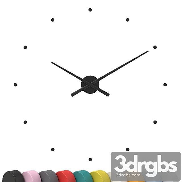 Wall clock nomon 3dsmax Download - thumbnail 1