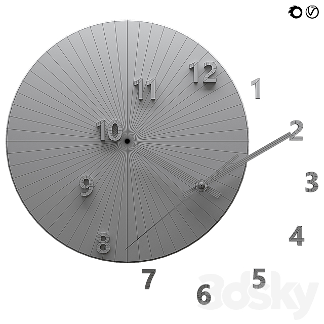 WALL CLOCK OUT OF TIME 3DSMax File - thumbnail 3