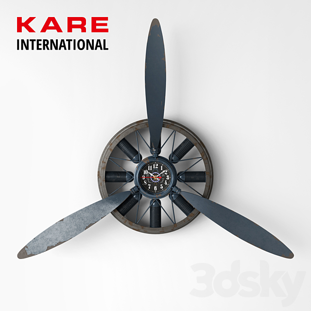 Wall Clock Propeller by KARE 3DSMax File - thumbnail 1