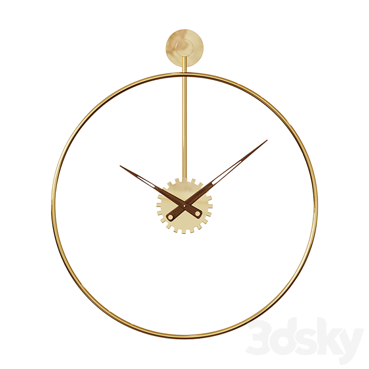 Wall clock Revolve 3DS Max Model - thumbnail 1