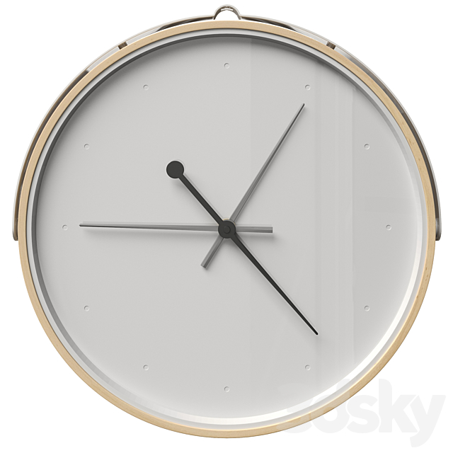 Wall clock Rotblota Rotblot Ikea 3ds Max - thumbnail 1