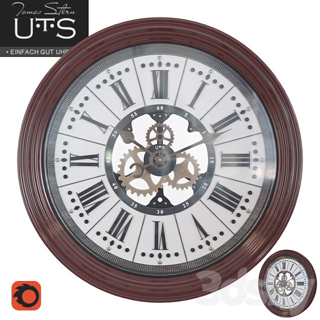 WALL CLOCK TOMAS STERN 9028 3ds Max - thumbnail 1