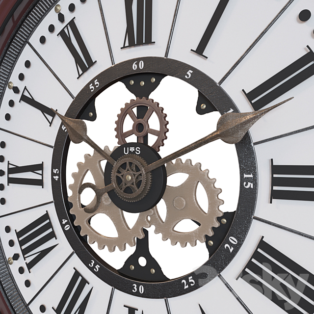 WALL CLOCK TOMAS STERN 9028 3ds Max - thumbnail 3