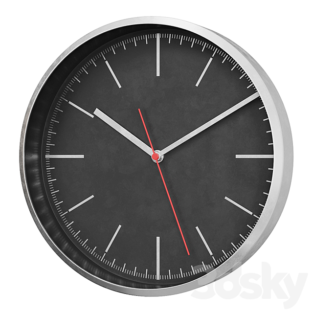 Wall clock (v1) 3DS Max Model - thumbnail 3