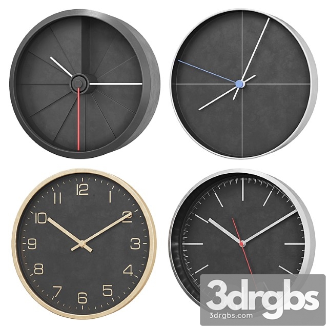 Wall Clock V1 3dsmax Download - thumbnail 1