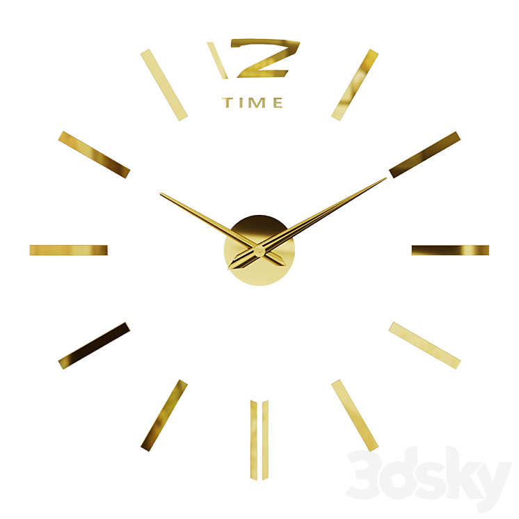 Wall clock Yalta 3DS Max - thumbnail 2