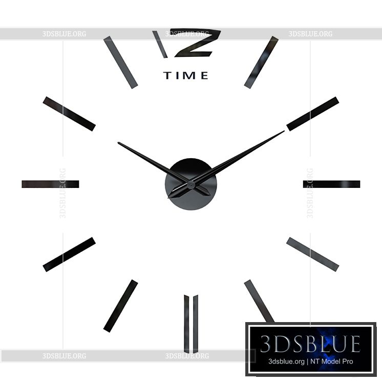 Wall clock Yalta 3DS Max - thumbnail 3