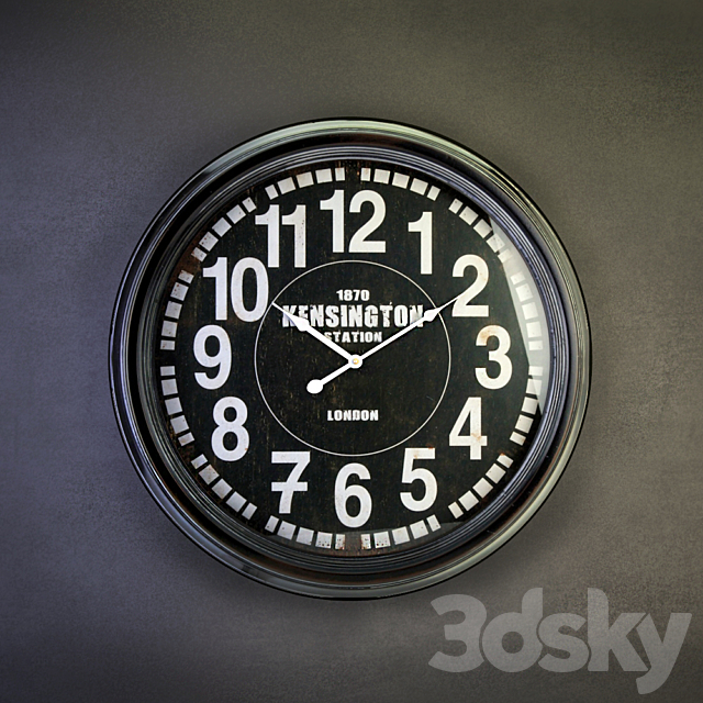 Wall clocks (collection number 4) 3DSMax File - thumbnail 2