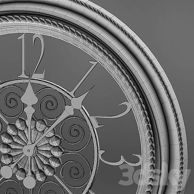 Wall Quartz Clock Hoff 3DSMax File - thumbnail 2