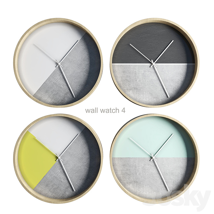 wall watch 4 3DS Max - thumbnail 1