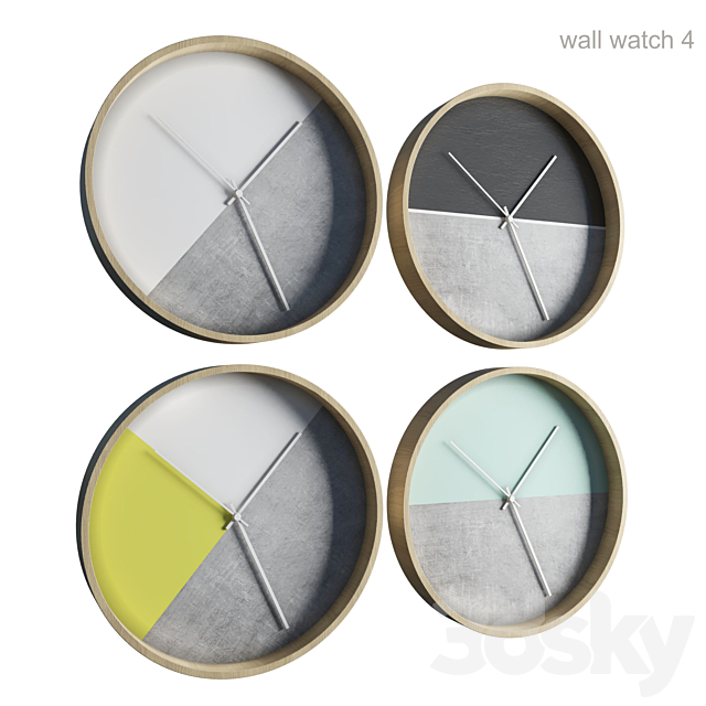 wall watch 4 3DSMax File - thumbnail 2