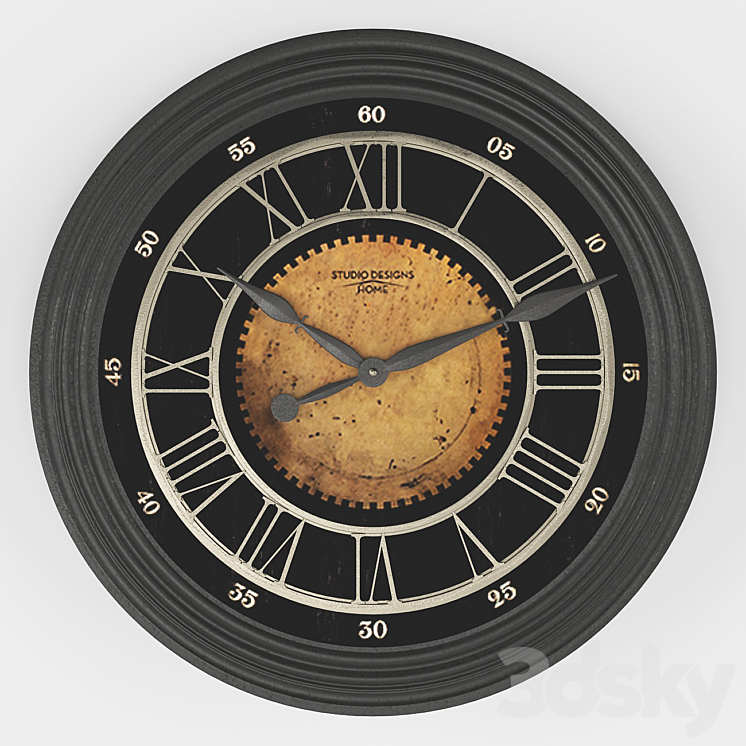 Wall_clock_05 3DS Max - thumbnail 1