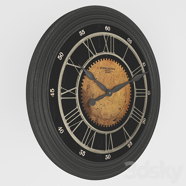 Wall_clock_05 3DS Max - thumbnail 2