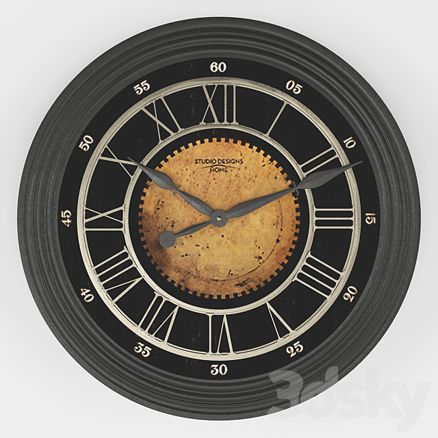 Wall_clock_05 3DSMax File - thumbnail 1