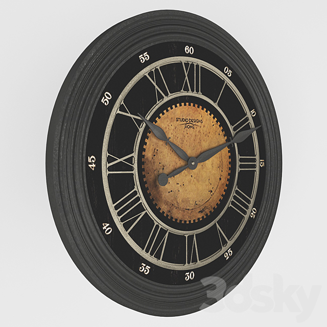 Wall_clock_05 3DSMax File - thumbnail 2