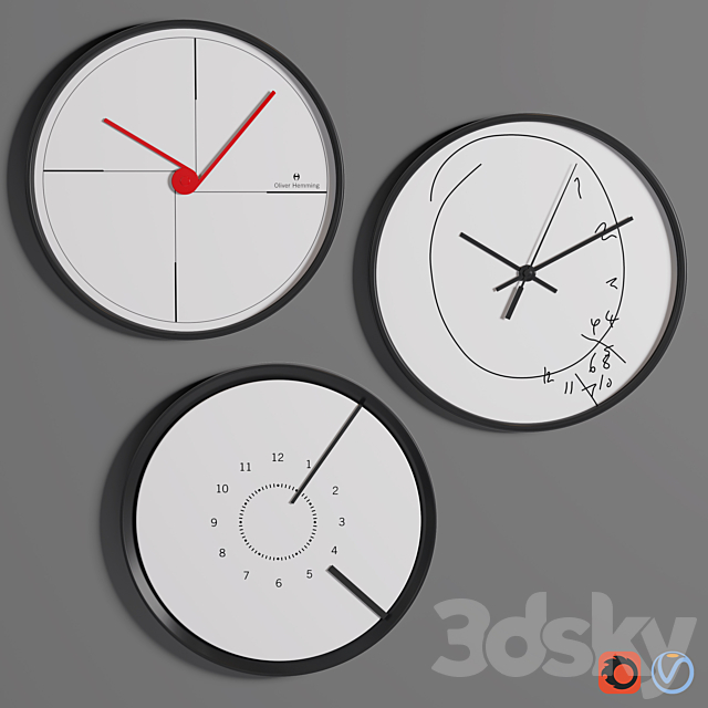 WallClock Collection 3DSMax File - thumbnail 1