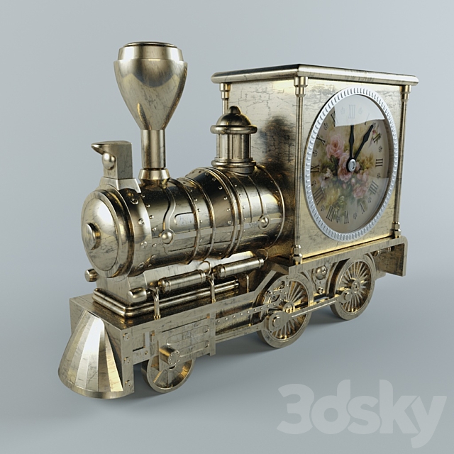 Watch Retro Train 3DS Max Model - thumbnail 2