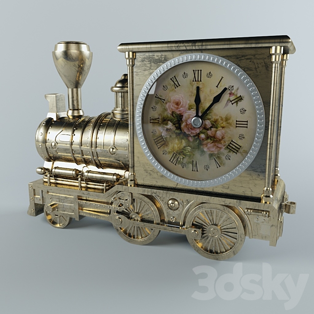 Watch Retro Train 3DS Max Model - thumbnail 3