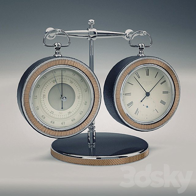 Watch with barometer 3ds Max - thumbnail 1