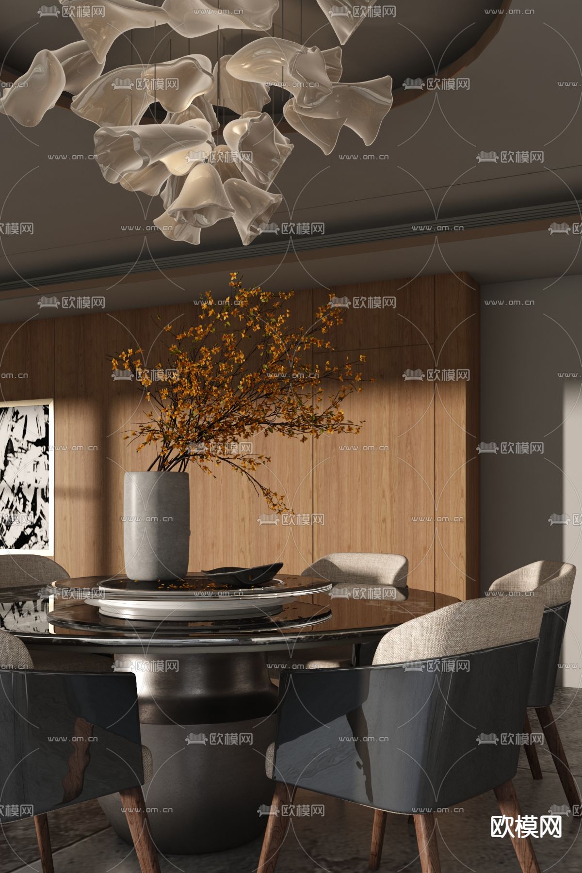 DINING ROOM SETS – VRAY / CORONA – 3D MODEL – 1348 - thumbnail 1