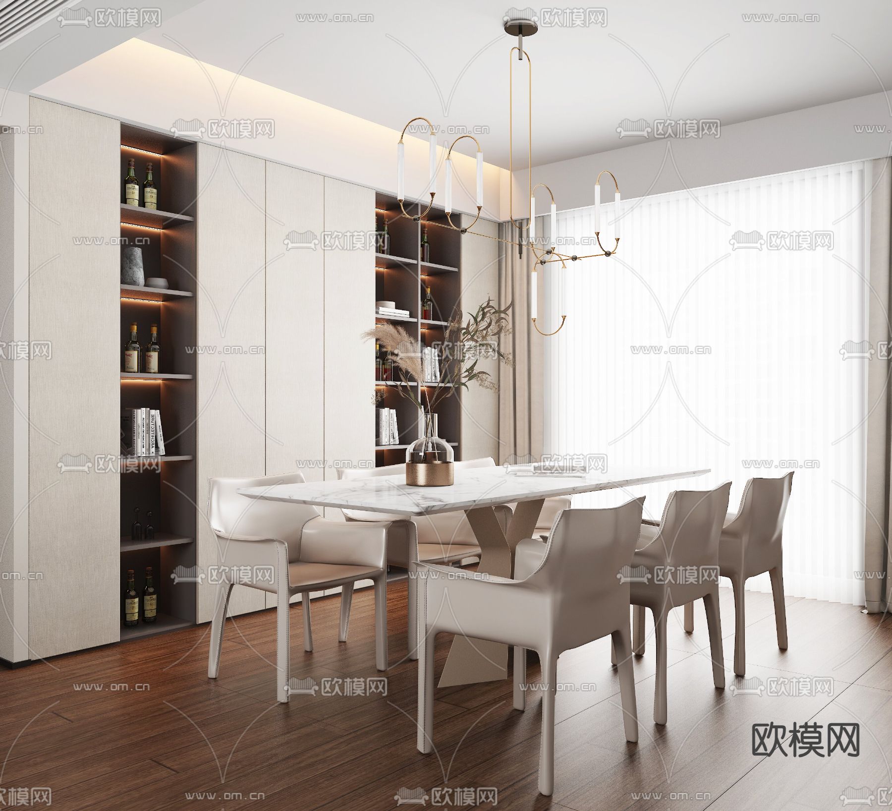 DINING ROOM SETS – VRAY / CORONA – 3D MODEL – 1439 - thumbnail 1