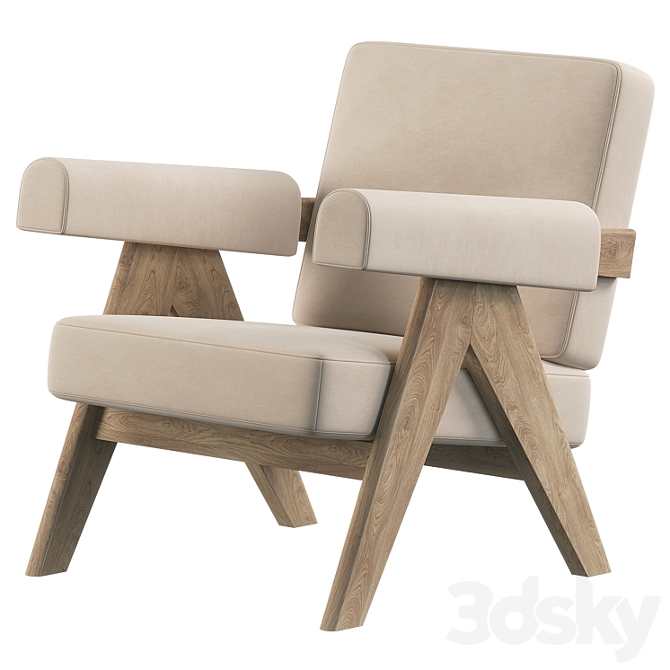 053 Capitol Complex Armchair 3DS Max - thumbnail 2