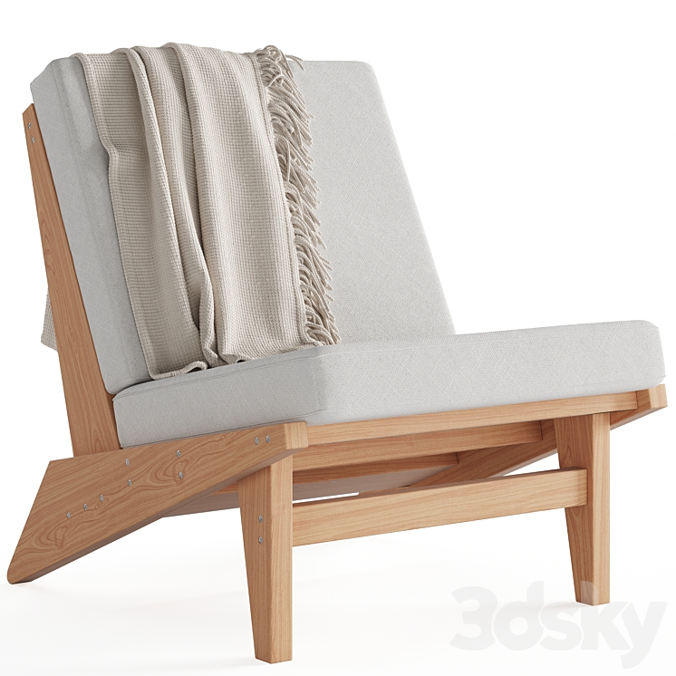 105 ° Lounge Chair by Ishinomaki Lab 3DS Max Model - thumbnail 3