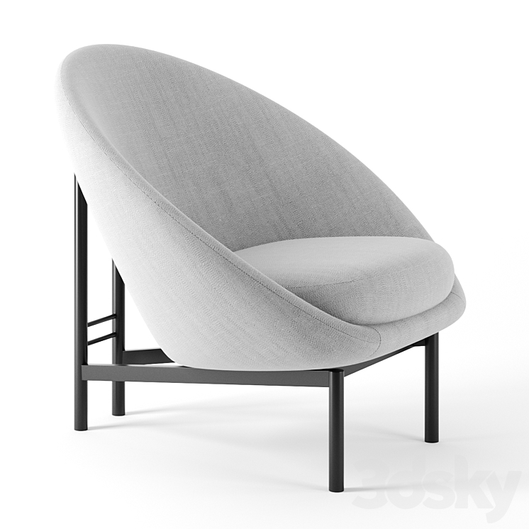 115 Armchair by Theo Ruth 3DS Max - thumbnail 1