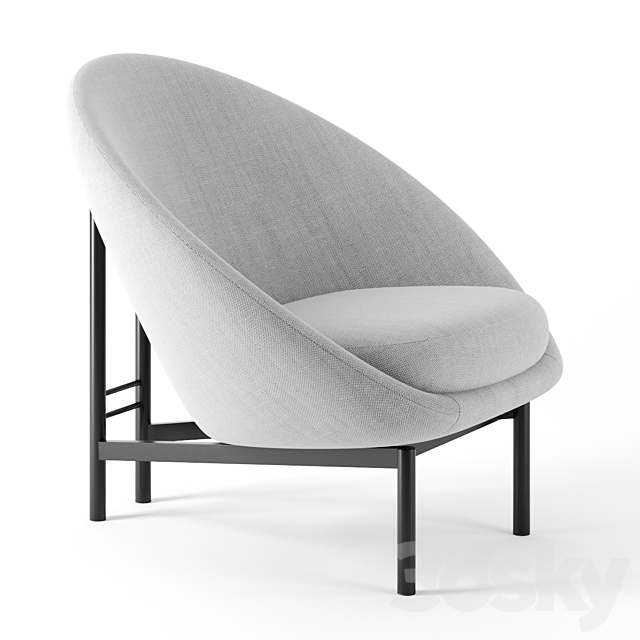 115 Armchair by Theo Ruth 3DSMax File - thumbnail 1