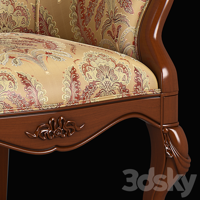 230_1_Carpenter_Arm_chair_790x770x953 3ds Max - thumbnail 2