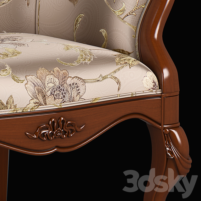 230_1_Carpenter_Arm_chair_790x770x953 3ds Max - thumbnail 3