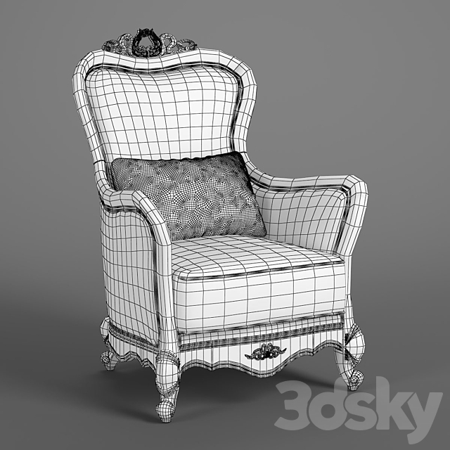 2607600F_230_1_Carpenter_Sofa_chair_A_750x850x1110 3DS Max Model - thumbnail 4