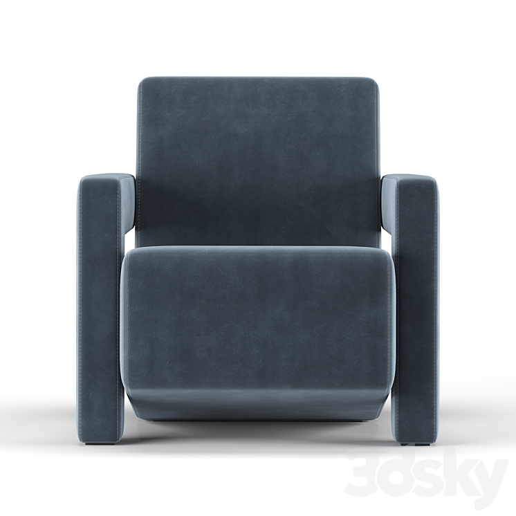 637 Utrecht Armchair 3DS Max - thumbnail 2