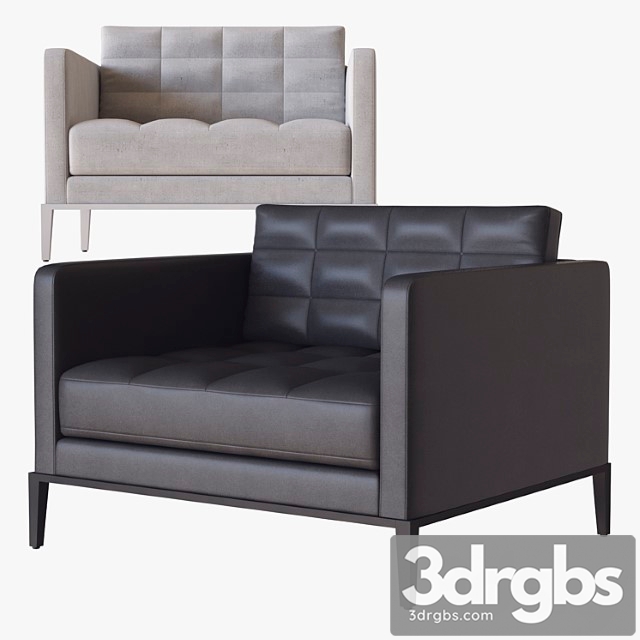 Ac Lounge Armchair B B Italia 3dsmax Download - thumbnail 1