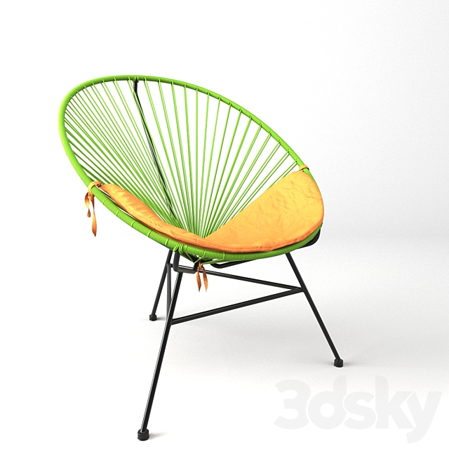 Acapulco Green Chair. Sim-Trade. 3ds Max - thumbnail 1