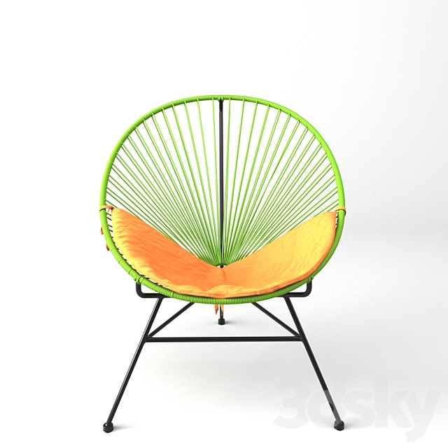 Acapulco Green Chair. Sim-Trade. 3ds Max - thumbnail 2