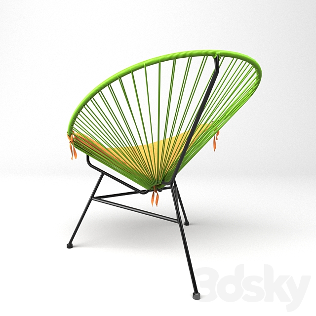 Acapulco Green Chair. Sim-Trade. 3ds Max - thumbnail 3