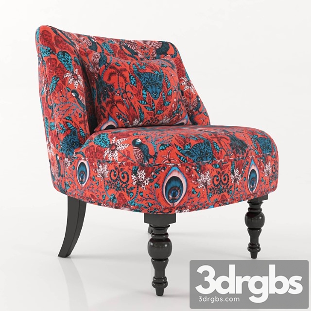 Accent chair 3dsmax Download - thumbnail 1