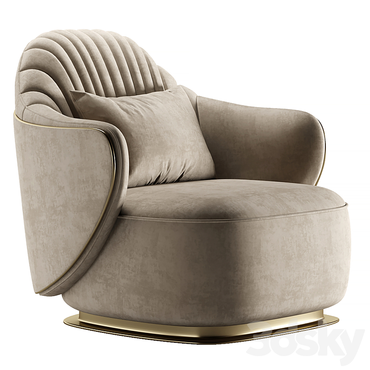 ADELE chair 3DS Max Model - thumbnail 3