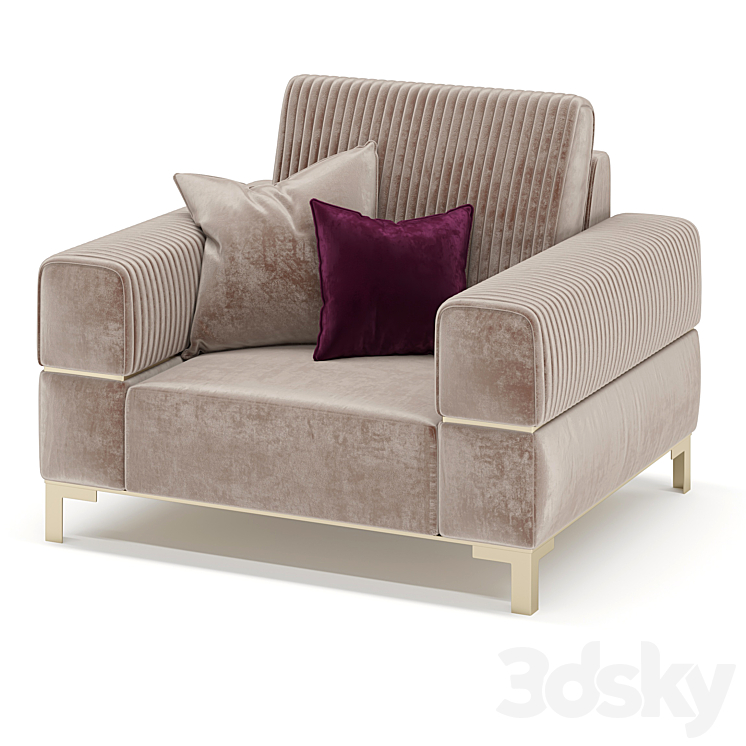 ADORA ESSENZA Armchair 3DS Max Model - thumbnail 1